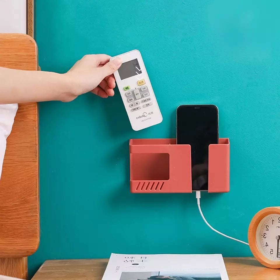 Multifunctional Double Layer Wall Mounted Organizer, Multifunction Punch Free Wall Mounted Storage Box, Mobile Phone Plug Charging Holder, Wall-mounted Storage Box, Wall Debris Storage Holder Multifunctional Double Layer Wall Mounted Organizer, Multifunction Punch Free Wall Mounted Storage Box, Mobile Phone Plug Charging Holder, Wall-mounted Storage Box, Wall Debris Storage Holder